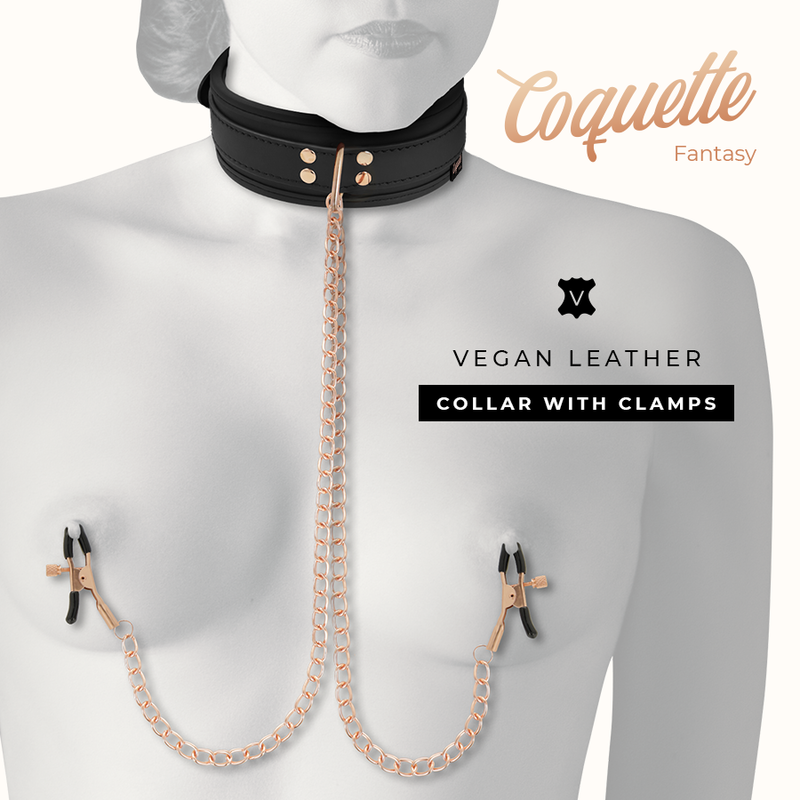 COQUETTE FANTASY COLLAR CON PINZAS PEZONES