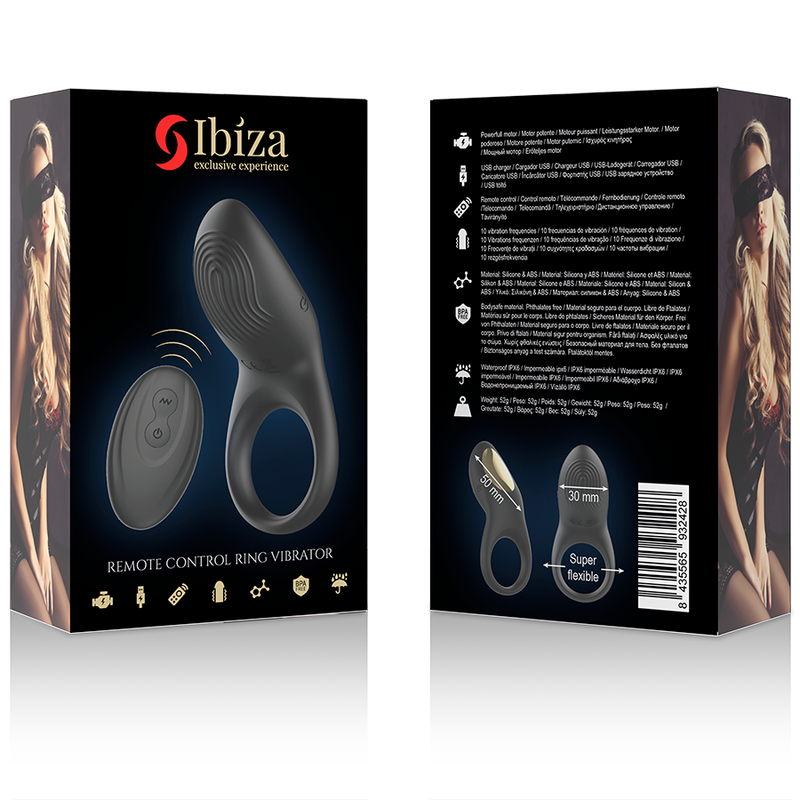 IBIZA ANILLO VIBRADOR CONTROL REMOTO FULL CONTACT